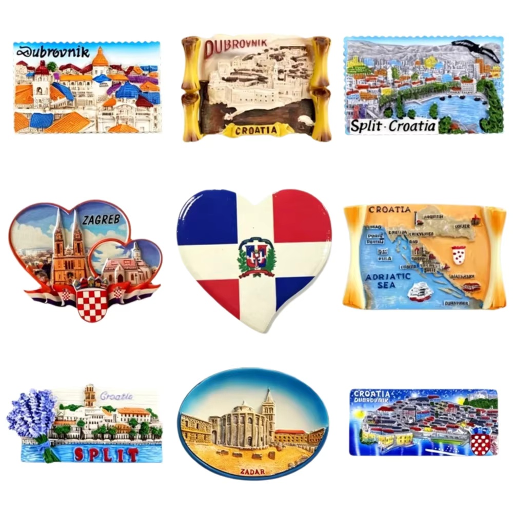 Set Magnet Kulkas Resin 3D Kro - Home Decor Zagreb ulasan dan harga