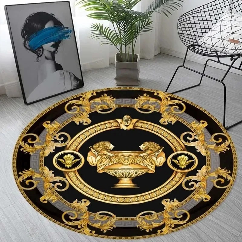 Karpet Bulat Eropa Mewah Berla - Home Decor Retailers ulasan dan harga