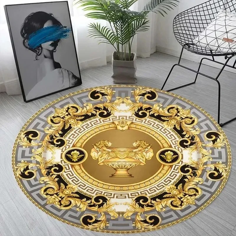 Karpet Bulat Eropa Mewah Berla - Home Decor Retailers ulasan dan harga