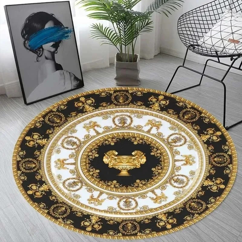 Karpet Bulat Eropa Mewah Berla - Home Decor Retailers ulasan dan harga