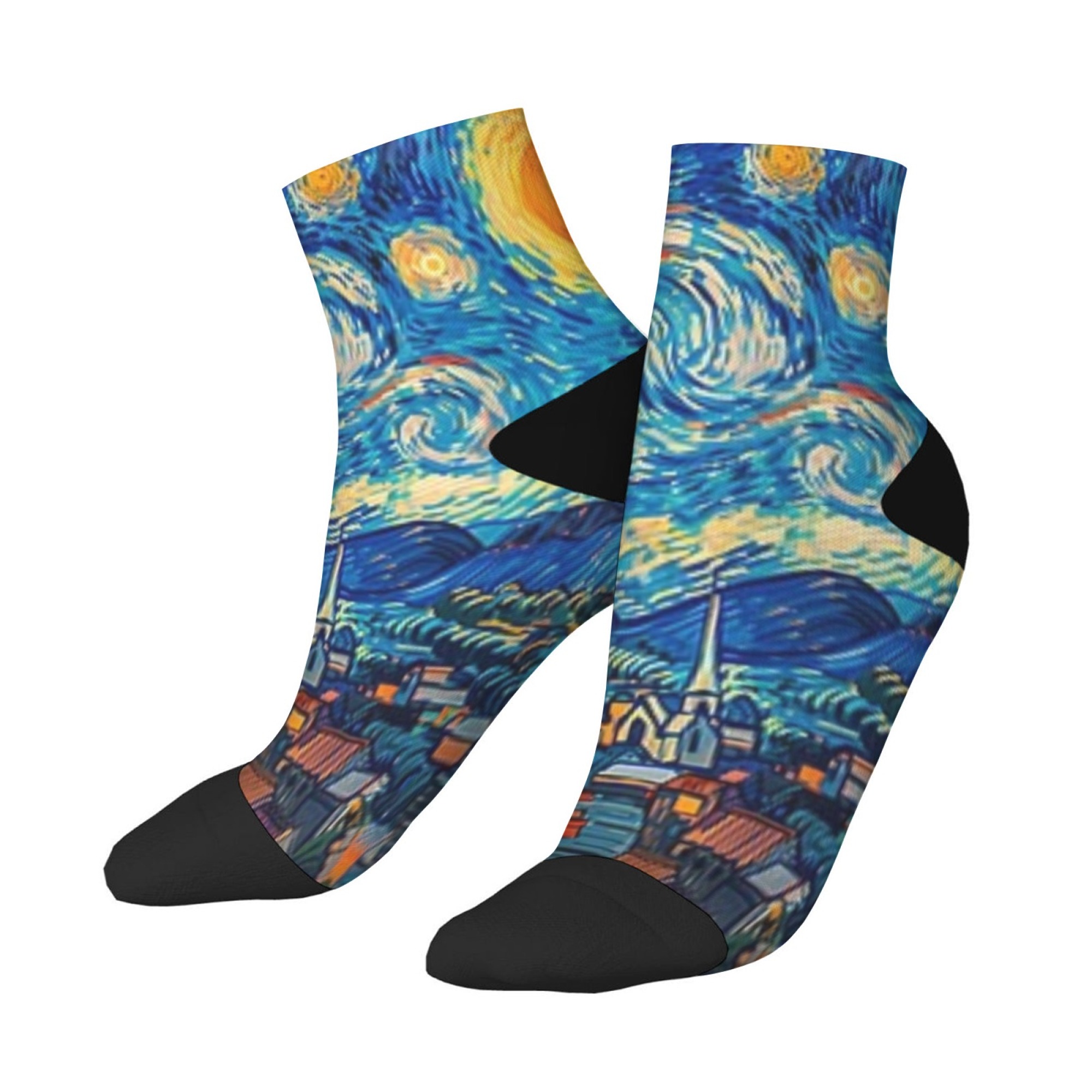 1 Pasang Kaus Kaki Seni Abstra - Abstract Oil Painting ulasan dan harga