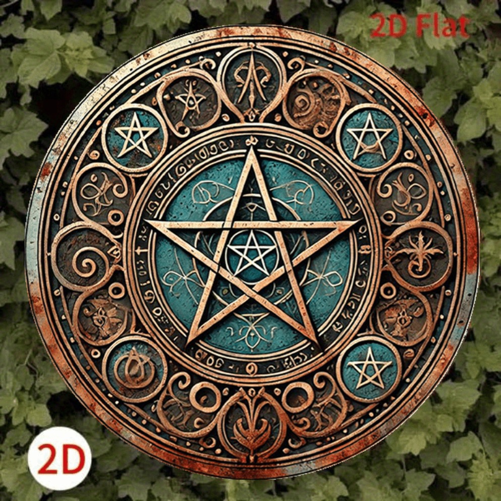 Tanda Logam Pentagram Wiccan V - Home Decor Enthusiast ulasan dan harga