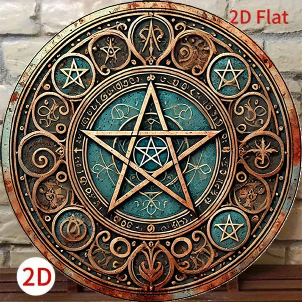 Tanda Logam Pentagram Wiccan V - Home Decor Enthusiast ulasan dan harga