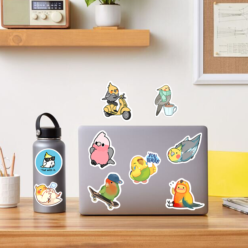 Stiker burung beo kartun lucu  - Home Decor On Sale ulasan dan harga