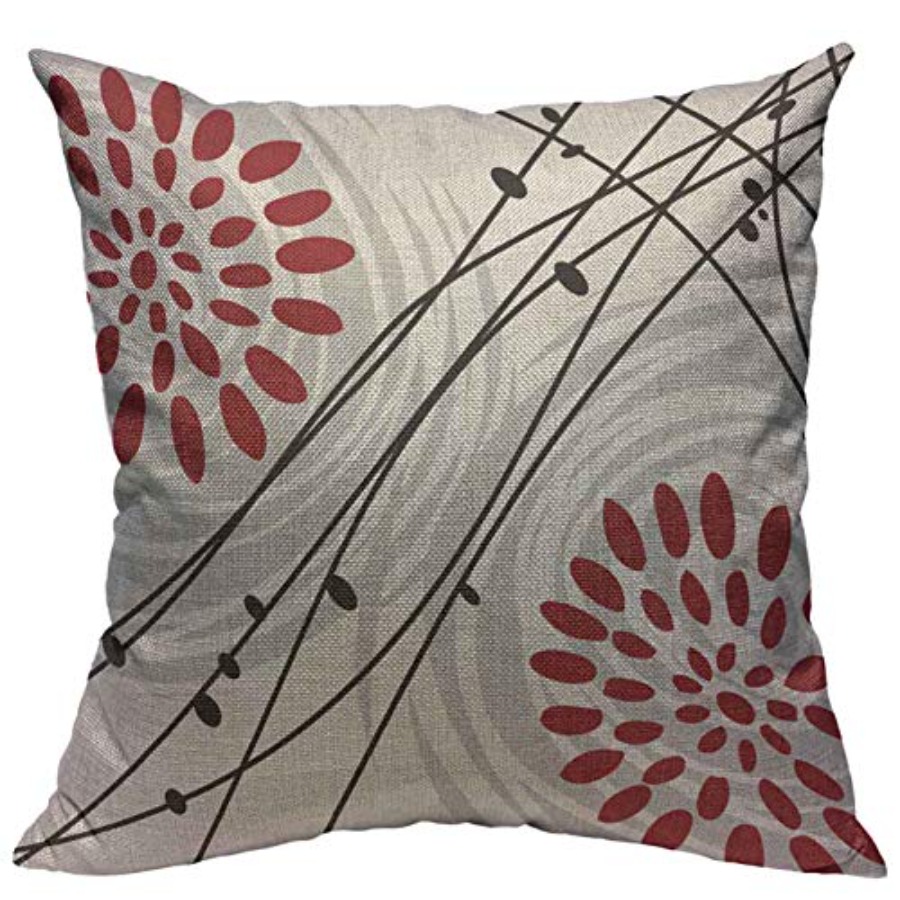 Sarung Bantal Hitam Desain Bun - Decorative Throw Pillow ulasan dan harga