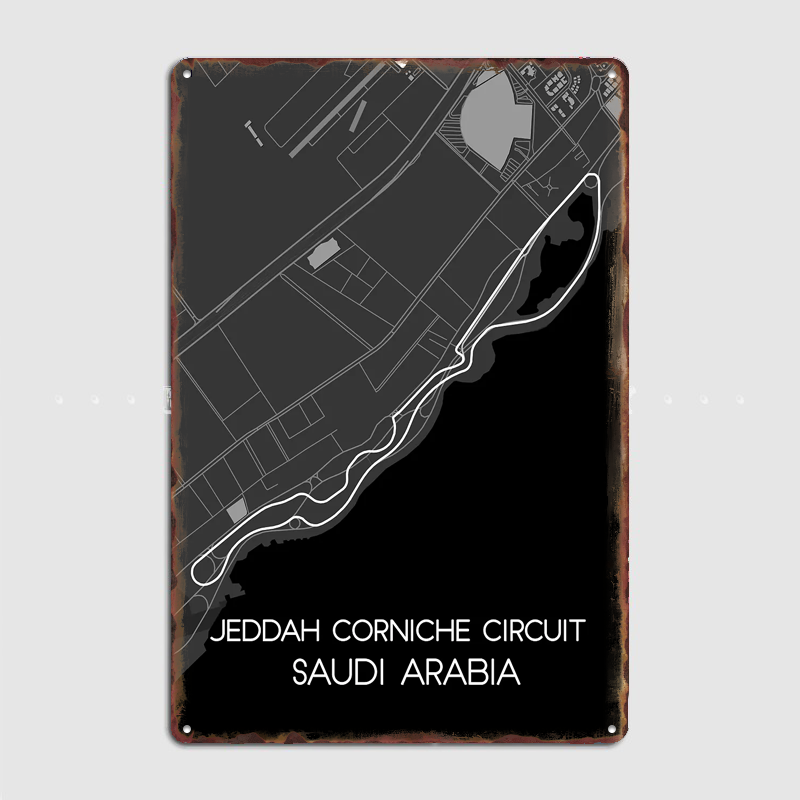 Poster Sirkuit Jeddah Corniche - Home Decor Jeddah ulasan dan harga