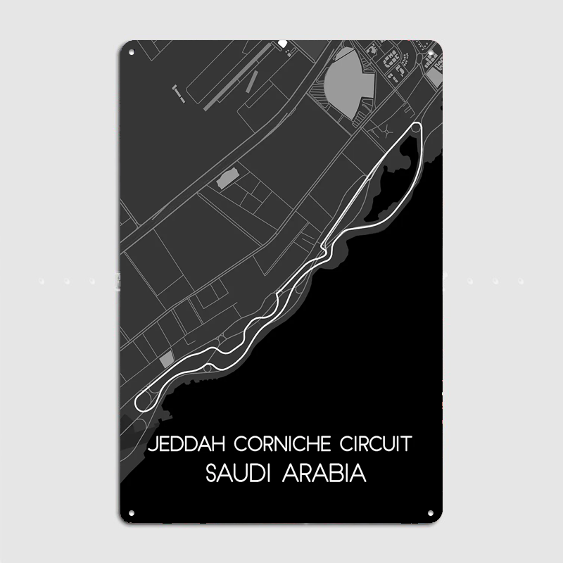 Poster Sirkuit Jeddah Corniche - Home Decor Jeddah ulasan dan harga