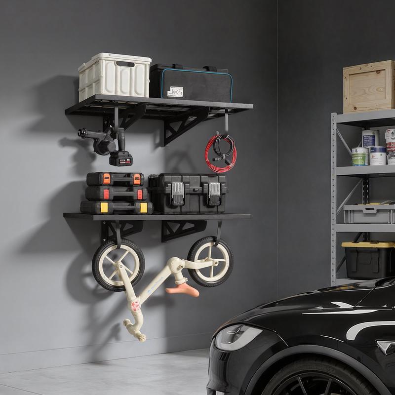 Rak Dinding Garasi 2 Tingkat T - Floating Shelves ulasan dan harga
