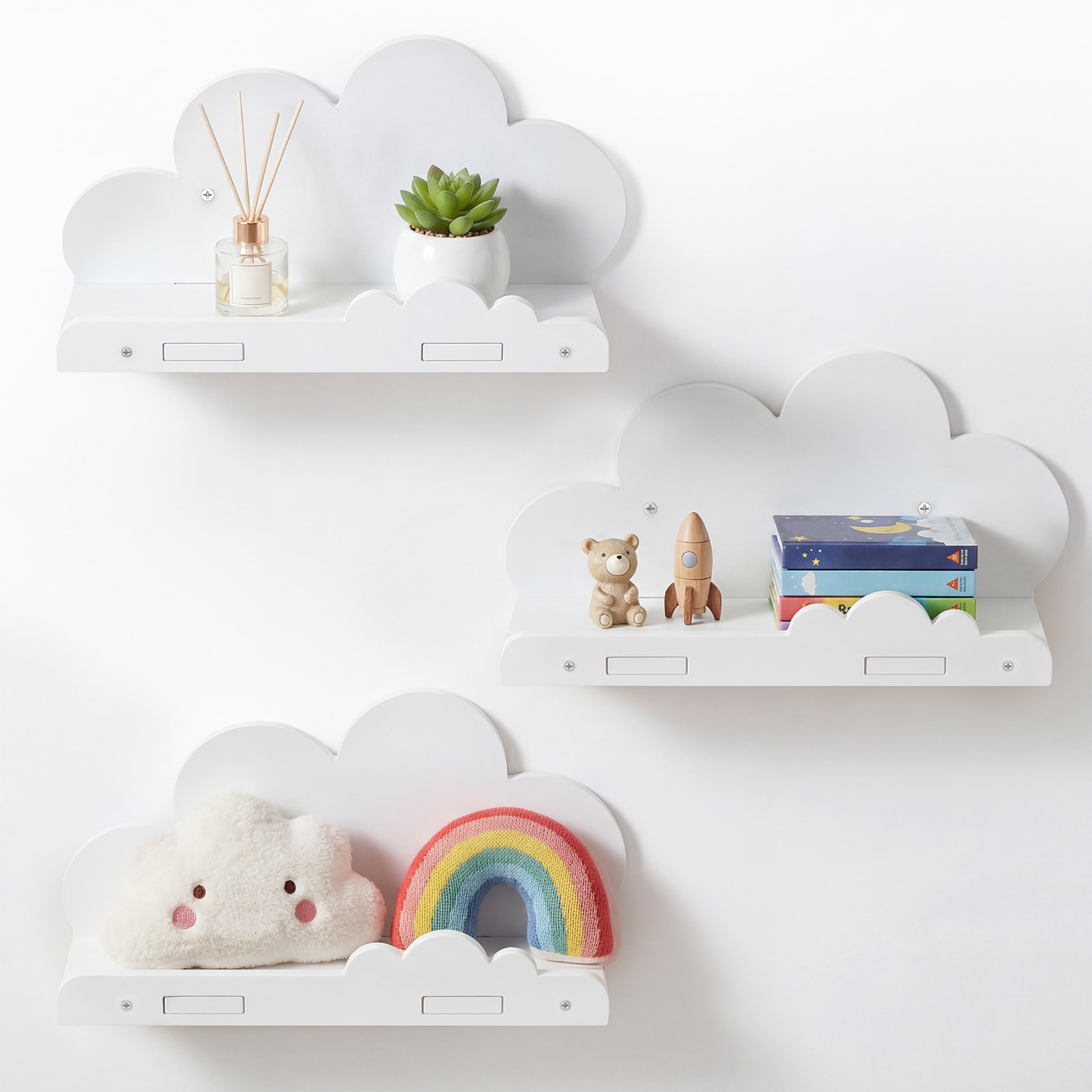 3 Buah Rak Penyimpanan Dinding - Floating Shelves ulasan dan harga
