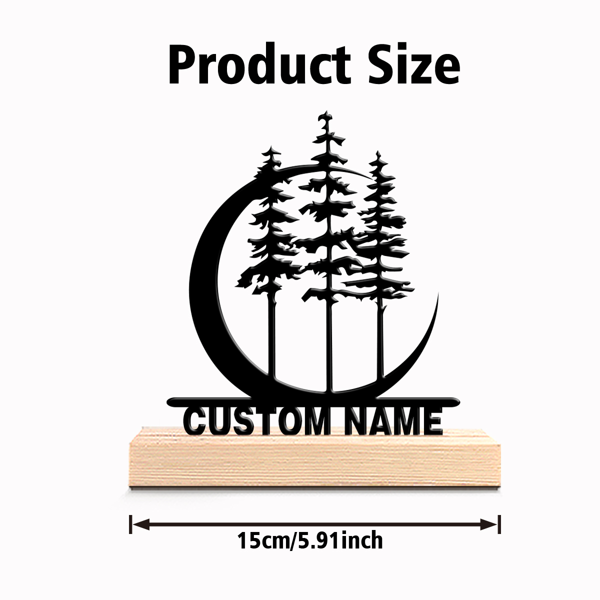 Patung Logam Pohon dan Bulan d - Home Decor Tree ulasan dan harga