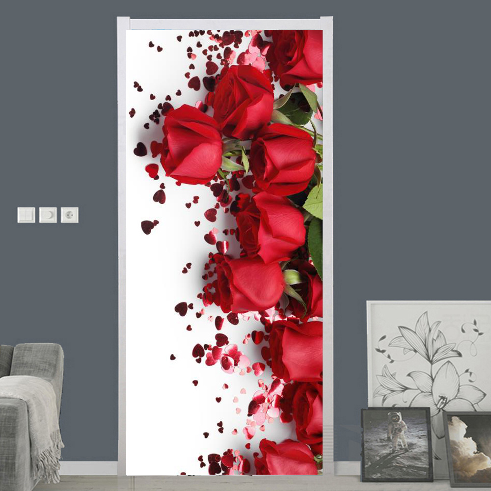 Kertas Dinding Bunga Mawar Put - Home Decor On Sale ulasan dan harga