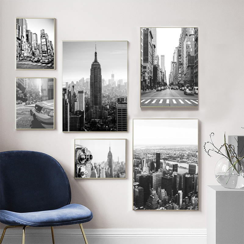 Poster Lukisan Kanvas Kota New - Home Decor New York ulasan dan harga